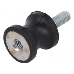 Atenuator de Vibrații M6 20mm Guma | Electronic-mag.ro | Componente Electronice