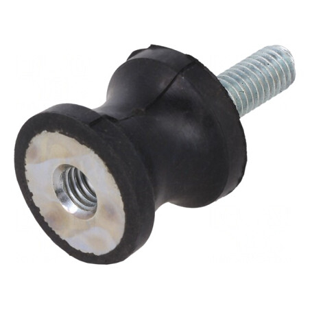 Atenuator de Vibrații M6 20mm Guma | Electronic-mag.ro | Componente Electronice