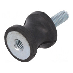 Atenuator de Vibrații M6 20mm Guma | Electronic-mag.ro | Componente Electronice