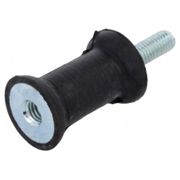 Atenuator de Vibrații M6 20mm Guma 30mm | Electronic-mag.ro | Componente Electronice