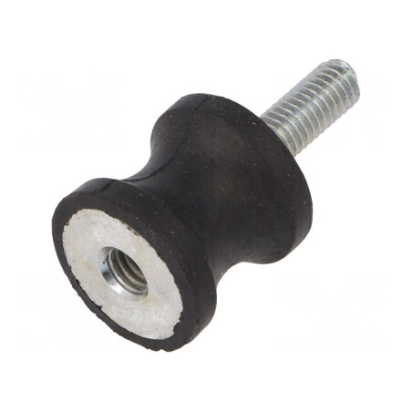 Atenuator de Vibrații M6 20mm Guma 19mm 319N | Electronic-mag.ro | Componente Electronice