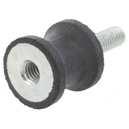 Atenuator de Vibrații M6 20mm Guma | Electronic-mag.ro | Componente Electronice