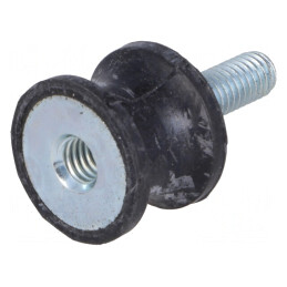 Atenuator de Vibrații M6 20mm Guma | Electronic-mag.ro | Componente Electronice