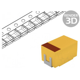 Condensator Tantal-Polimer Low ESR 47uF 35V SMD | Electronic-mag.ro | Componente Electronice