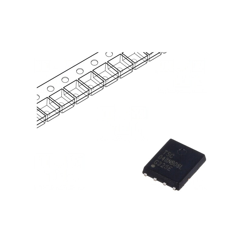N-MOSFET Tranzistor 60V 16A 45W PDFN56U