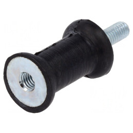 Atenuator de Vibrații M6 20mm Guma 30mm 236N | Electronic-mag.ro | Componente Electronice