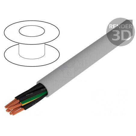 Cablu Cu Litat Gri 0,5mm2 300V/500V | Electronic-mag.ro | Componente Electronice