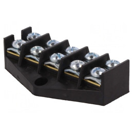 Regletă Conexiuni Terminal cu Șurub 10mm2 57A 5 Piste | Electronic-mag.ro | Componente Electronice