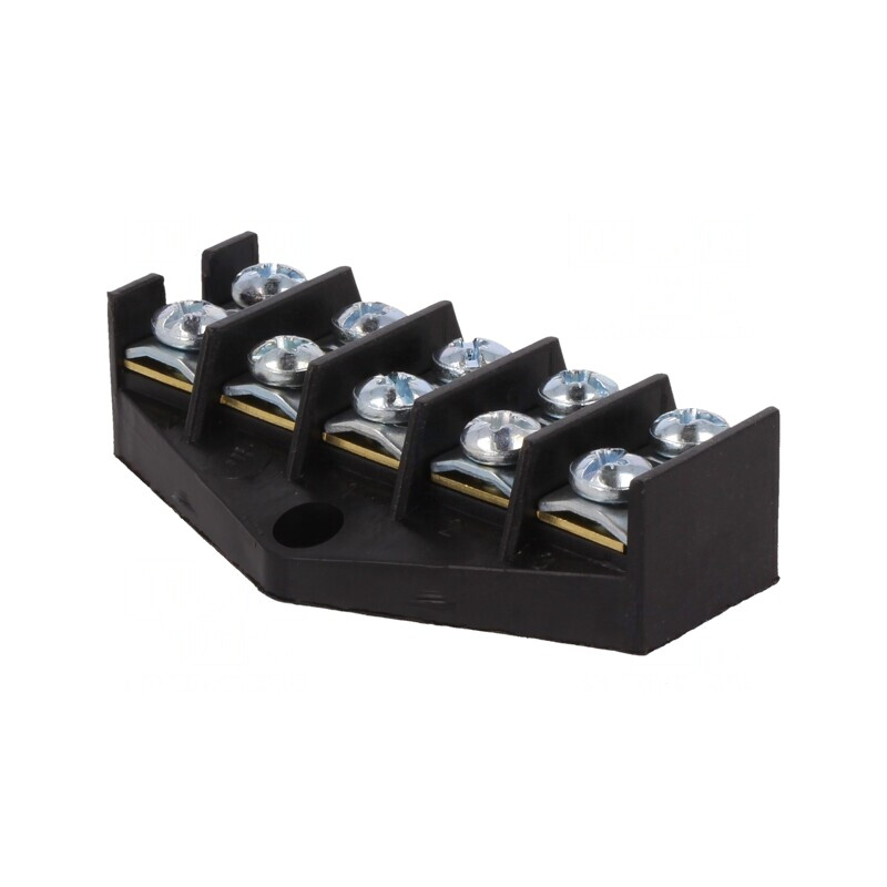 Regletă Conexiuni Terminal cu Șurub 10mm2 57A 5 Piste | Electronic-mag.ro | Componente Electronice