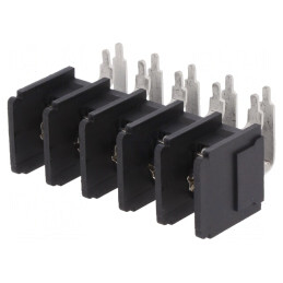 Regletă Conexiuni PCB 90° 11mm 5 Piste 4mm2 | Electronic-mag.ro | Componente Electronice