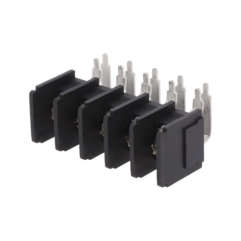 Regletă Conexiuni PCB 90° 11mm 5 Piste 4mm2 | Electronic-mag.ro | Componente Electronice