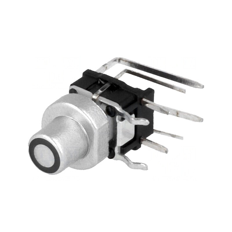 Comutator Tastatură Argintiu cu LED 12V | Electronic-mag.ro | Componente Electronice