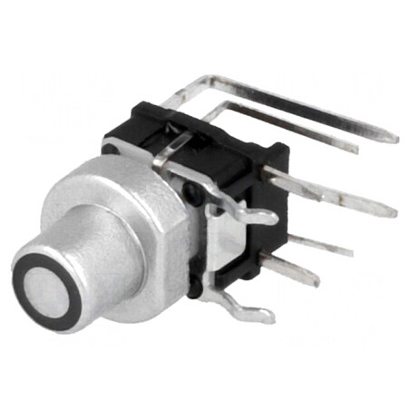 Comutator Tastatură Argintiu cu LED 12V | Electronic-mag.ro | Componente Electronice