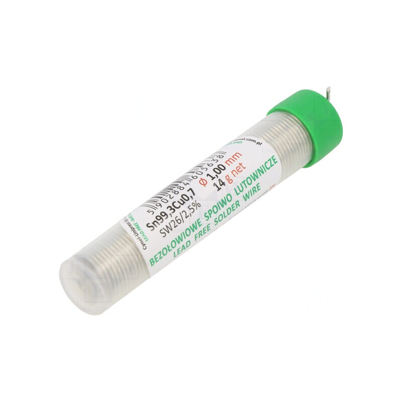 Sârmă de lipit fără plumb 1mm 14g 227°C | Electronic-mag.ro | Componente Electronice Sârmă de lipit fără plumb 1mm 14g 227°C | Electronic-mag.ro | Componente Electronice