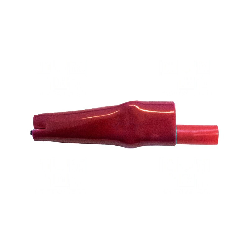 Bornă crocodil 10A roșie 7.9mm | Electronic-mag.ro | Componente Electronice