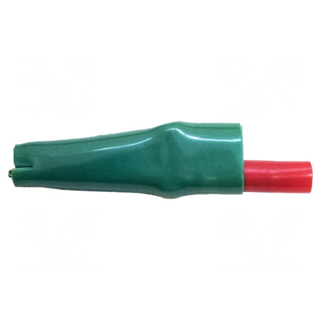 Bornă crocodil 10A verde 7.9mm | Electronic-mag.ro | Componente Electronice