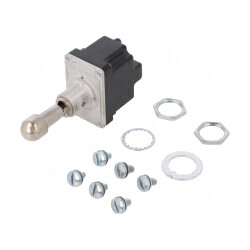 Comutator Basculant DPDT ON-OFF-ON 6A/230VAC 20A/28VDC | Electronic-mag.ro | Componente Electronice