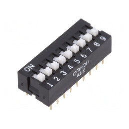Comutator DIP-SWITCH 9 Secțiuni ON-OFF 24VDC | Electronic-mag.ro | Componente Electronice