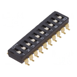 Comutator DIP-SWITCH 10 Secțiuni ON-OFF 0,025A 24VDC