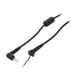 Cablu Alimentare DC 4,0/1,7 Negru 1,2m | Electronic-mag.ro | Componente Electronice