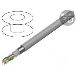 Cablu F/UTP 200 4x2x26AWG PVC Gri 5.4mm