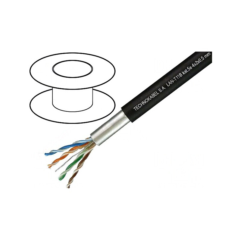 Cablu Ethernet F/UTP Cat5e 100m Negru | Electronic-mag.ro | Componente Electronice Cablu Ethernet F/UTP Cat5e 100m Negru | Electronic-mag.ro | Componente Electronice