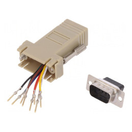 Adaptor D-Sub 9pin la RJ45 | Electronic-mag.ro | Componente Electronice
