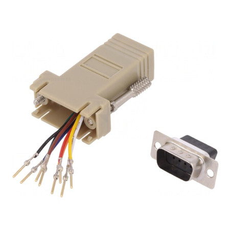 Adaptor D-Sub 9pin la RJ45 | Electronic-mag.ro | Componente Electronice