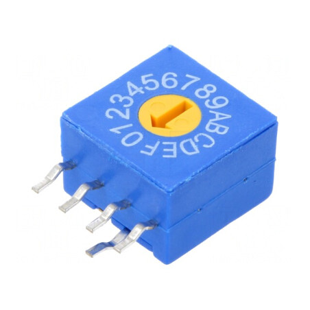 Întrerupător Codificare HEX/BCD 16 Poz THT | Electronic-mag.ro | Componente Electronice