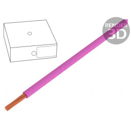 Cablu Cupru Litat 6mm2 PVC Roz 450/750V Clasa 5 Eca | Electronic-mag.ro | Componente Electronice