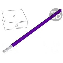 Cablu Electric Litat Cu 6mm² PVC Violet 450V/750V Clasa 5 | Electronic-mag.ro | Componente Electronice