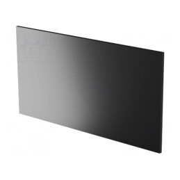 Panou Posterior Negru PVC UL94V-0 | Electronic-mag.ro | Componente Electronice