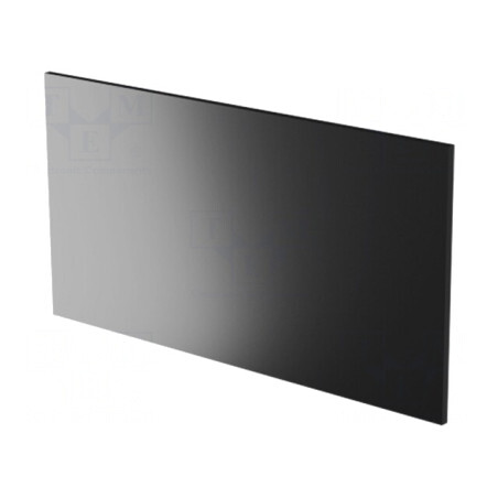 Panou Posterior Negru PVC UL94V-0 | Electronic-mag.ro | Componente Electronice