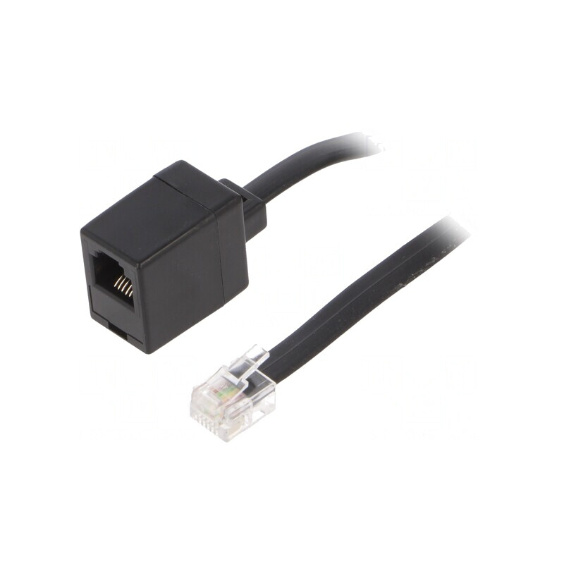 Cablu Telefon RJ12 3m Negru | Electronic-mag.ro | Componente Electronice Cablu Telefon RJ12 3m Negru | Electronic-mag.ro | Componente Electronice