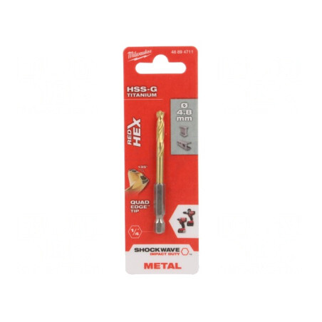 Burghiu Metal Ø 4.8mm Oțel Rapid HSS-G | Electronic-mag.ro | Componente Electronice