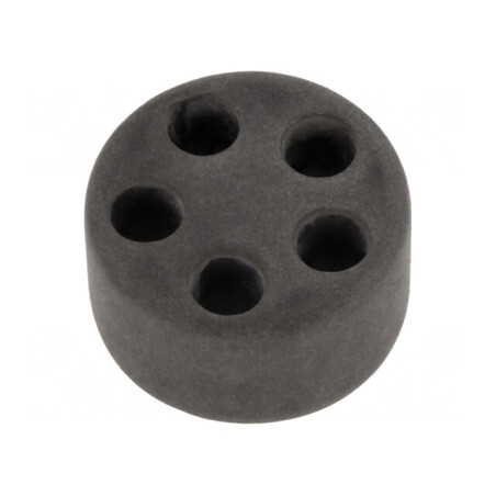 Insert Ppresetupă 6mm M32 IP68 Cauciuc NBR 5 Orificii | Electronic-mag.ro | Componente Electronice