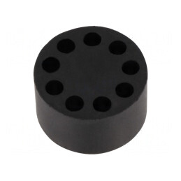 Insert Presetupă 4mm M32 IP68 Cauciuc NBR 9 Orificii | Electronic-mag.ro | Componente Electronice