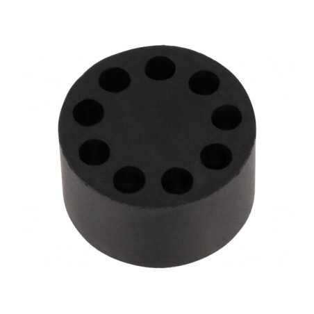Insert Presetupă 4mm M32 IP68 Cauciuc NBR 9 Orificii | Electronic-mag.ro | Componente Electronice