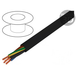 Cablu Electric HELUPOWER 1000 3G1,5mm2 PVC Negru | Electronic-mag.ro | Componente Electronice