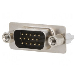 D-Sub 15-Pin Soclu Tată Montare Panou Drept Lipire | Electronic-mag.ro | Componente Electronice
