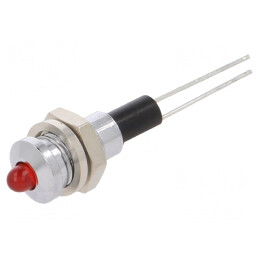 Lampă de control LED roșie 3mm pentru PCB | Electronic-mag.ro | Componente Electronice