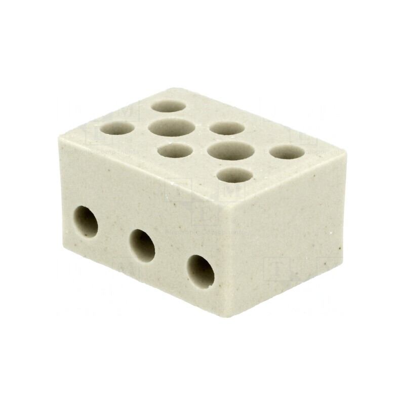 Regletă de conexiuni terminal cu șurub 3 piste 4mm2 450V | Electronic-mag.ro | Componente Electronice