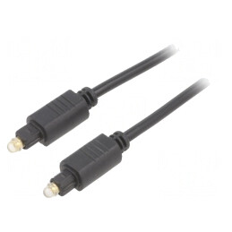 Cablu Audio Optic Toslink 2m Negru | Electronic-mag.ro | Componente Electronice