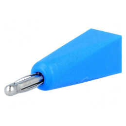 Mufă Banană 2mm 5A Albastră pentru Cablu | Electronic-mag.ro | Componente Electronice