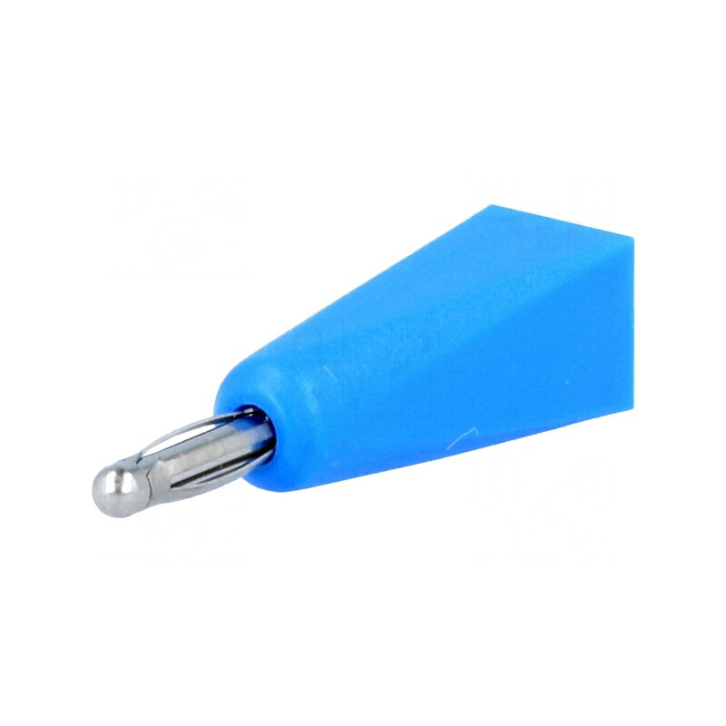Mufă Banană 2mm 5A Albastră pentru Cablu | Electronic-mag.ro | Componente Electronice