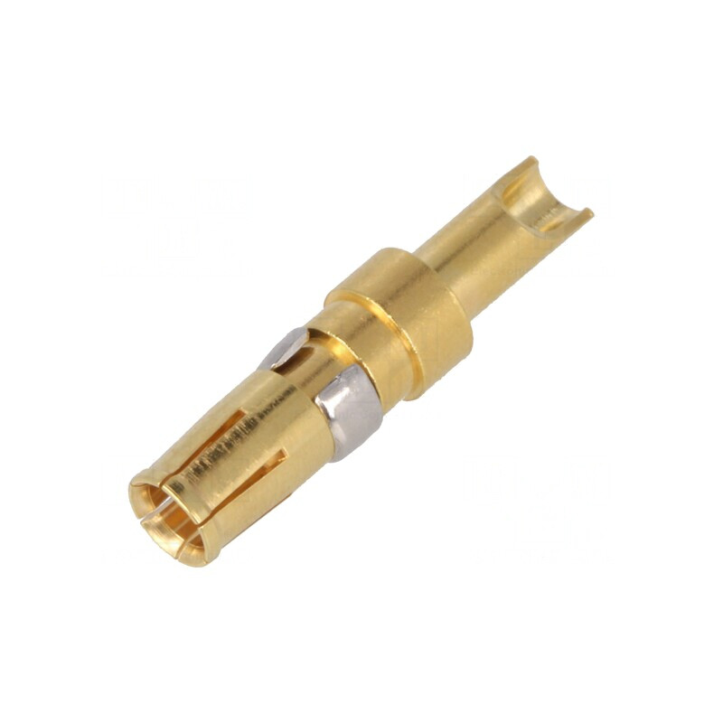 Pin Mamă Cupru Aurit 20A pentru Lipire pe Cablu 14AWG-12AWG | Electronic-mag.ro | Componente Electronice