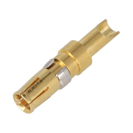 Pin Mamă Cupru Aurit 20A pentru Lipire pe Cablu 14AWG-12AWG | Electronic-mag.ro | Componente Electronice