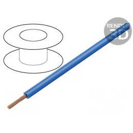 Cablu FlexiVolt 1mm2 PVC Albastru | Electronic-mag.ro | Componente Electronice