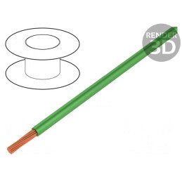 Cablu FlexiVolt 1mm2 PVC Verde 1,5kV | Electronic-mag.ro | Componente Electronice