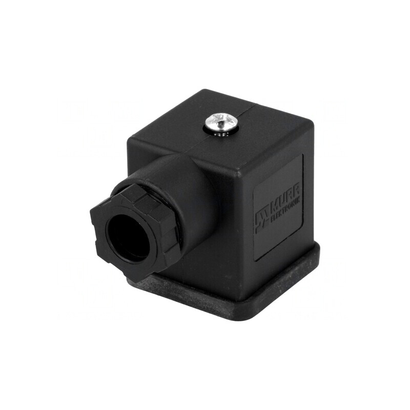 Conector Valvă Mufă 18mm 3-PIN 90° | Electronic-mag.ro | Componente Electronice